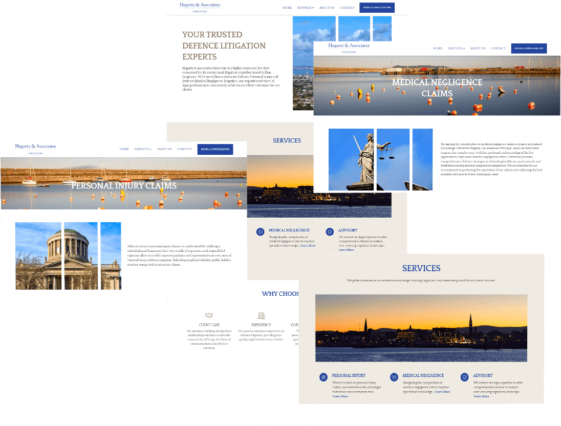 Hegarty Associates Website Mockup