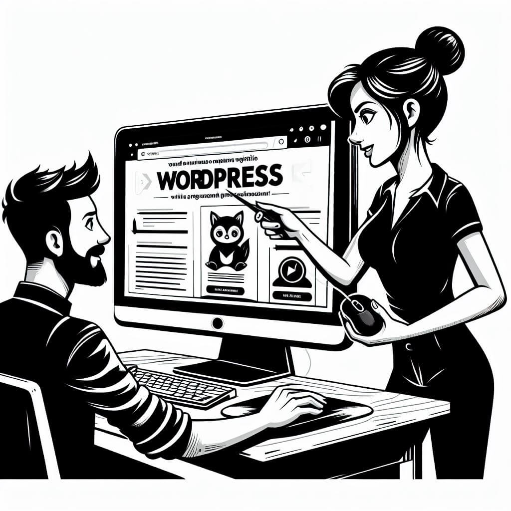 WordPress site discussion illustration